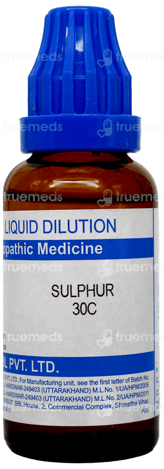 Sbl Sulphur 30C Dilution 30Ml